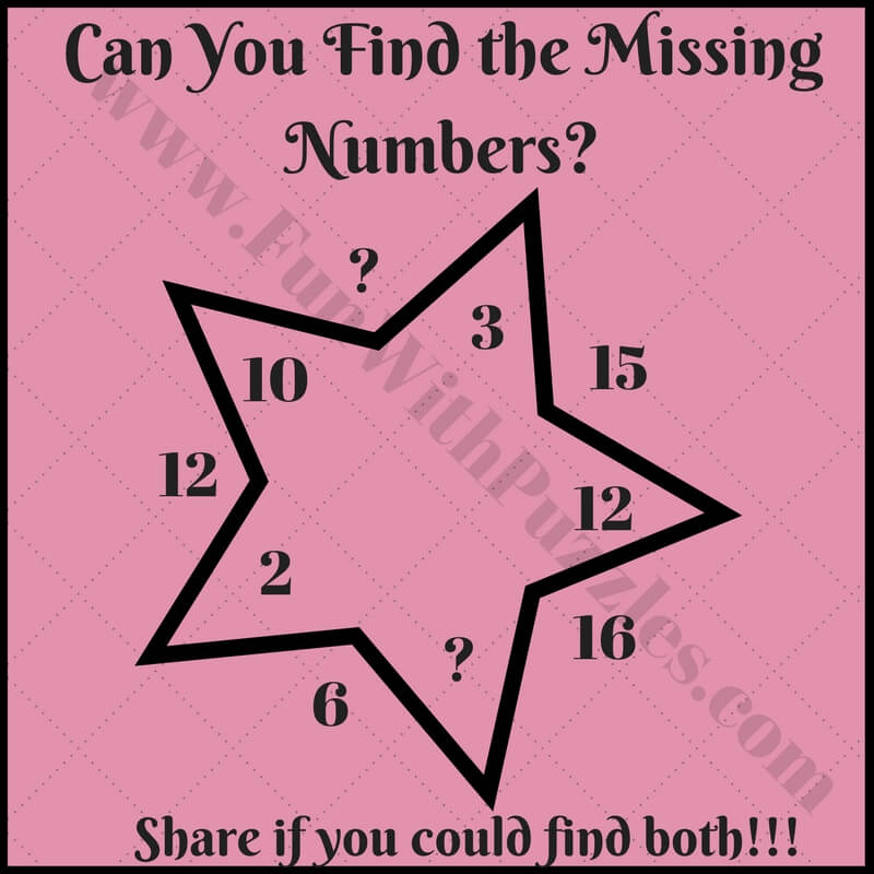 Interesting Fun Star Math Puzzles and Brain Teasers for Kids