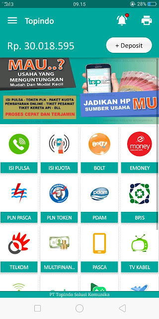 Tampilan Login Aplikasi ANdroid Topindo SOusi Komunika Tampilan Login Aplikasi ANdroid Topindo SOusi Komunika