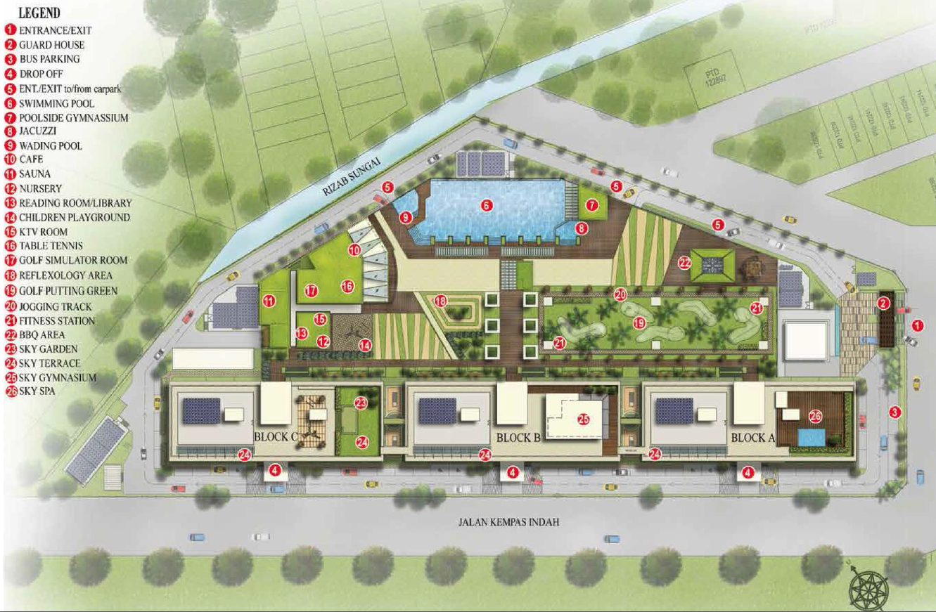 D’Secret Garden @ Kempas Indah Site Plan D’Secret Garden @ Kempas Indah Site Plan
