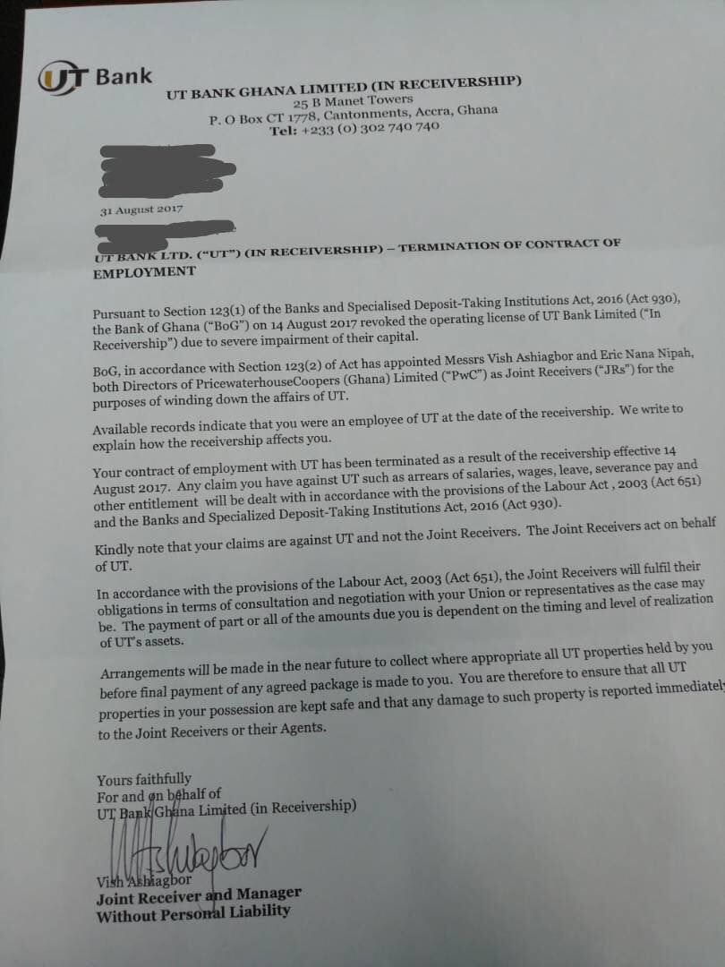 PwC sacks UT, Capital staff; GCB yet to determine their fate