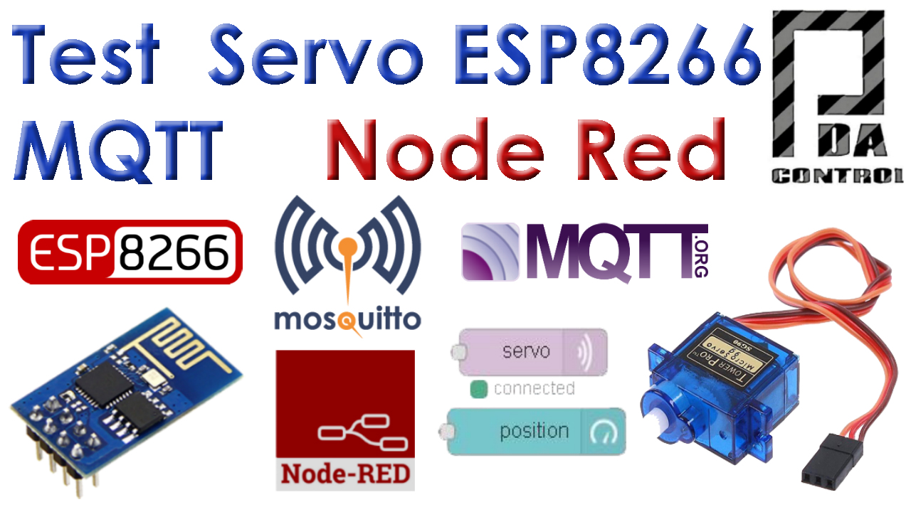 Tutorial ESP8266 Servo Node-RED MQTT (Mosquitto) IoT #2 - PDAControl
