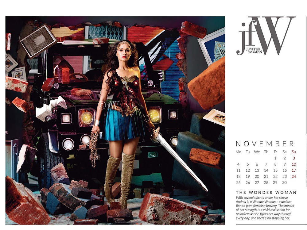 Andrea Jeremiah - JFW 2019 Calendar