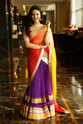 SriMukhi in Saree Photos