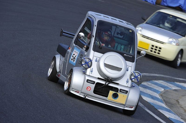 Daihatsu Midget II, szalony tuning, wyścigi, fajne samochody, ciekawy design samochodów, motoryzacja