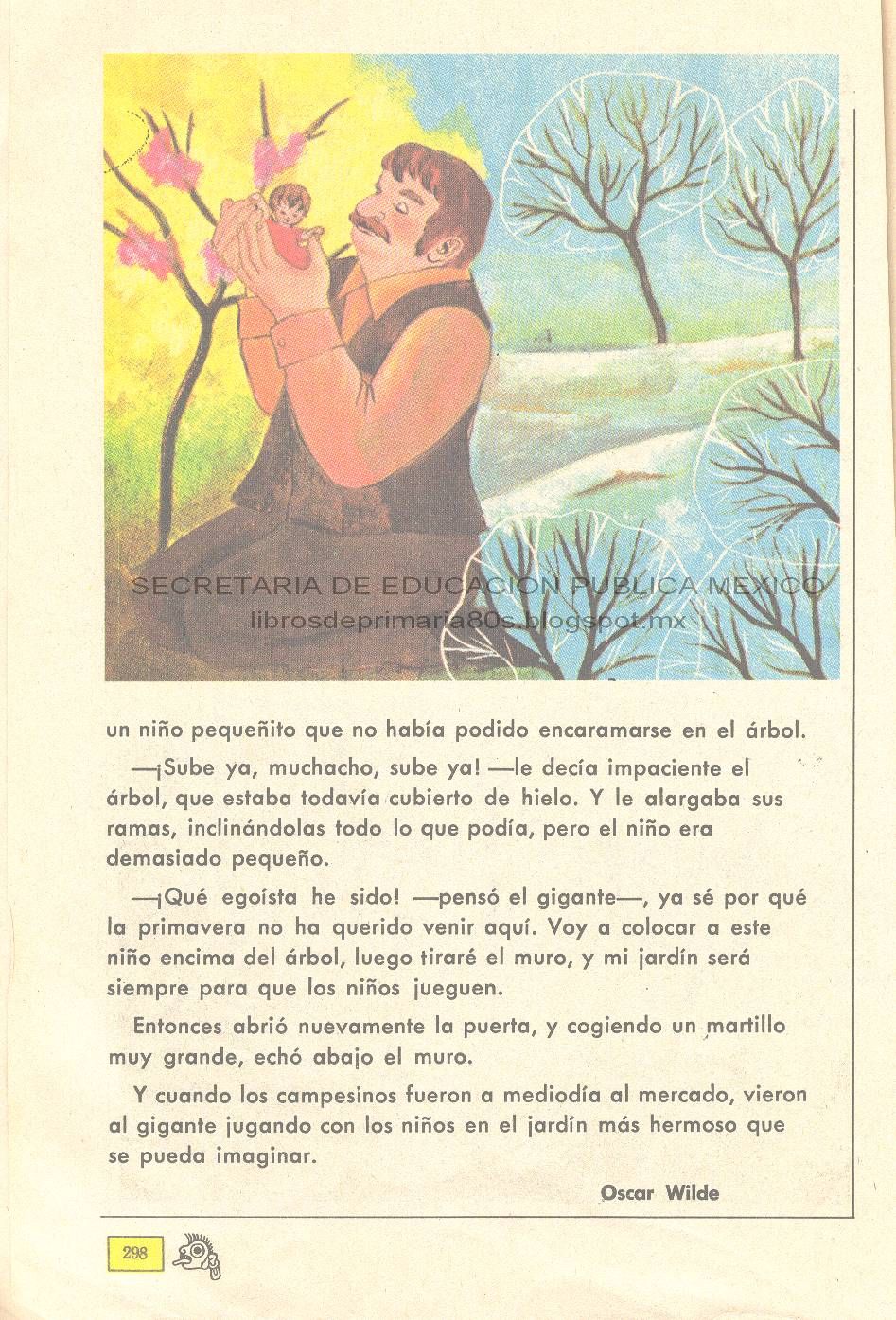 Libros de Primaria de los 80's: El gigante egoísta