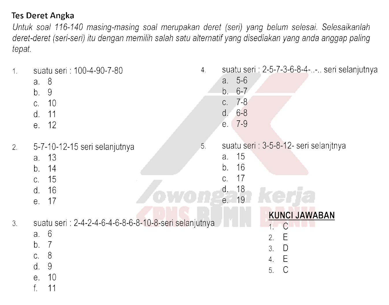 Contoh Soal Shl