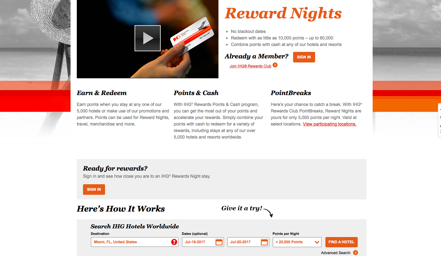 How to Book Your Vacation with IHG Reward Nights Currently, Kelsie