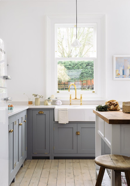 A beautiful English country kitchen in Nottingham by deVol - found on Hello Lovely Studio