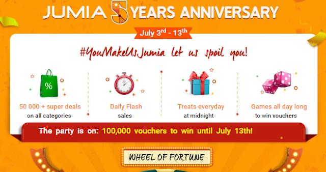 Jumia 5-Year Anniversary-Let's Spoil You