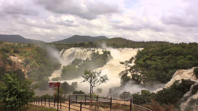 best water falls in India Shivanasamudra Falls