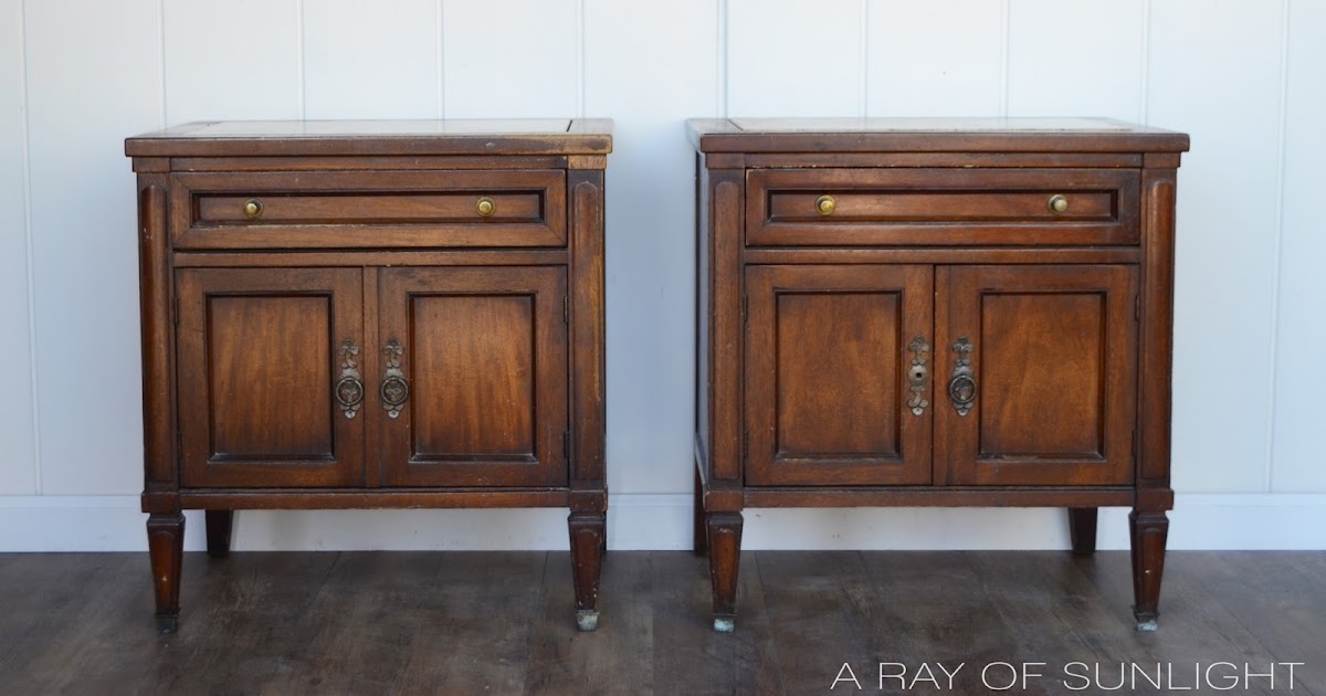The Antique Blue Nightstand Makeover A Ray of Sunlight