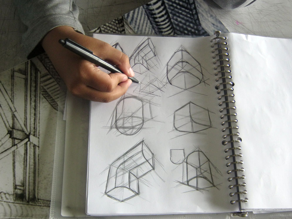 01 Garis Konstruksi bentuk geometris tumpul Teknik 01 Garis Konstruksi bentuk geometris tumpul Teknik