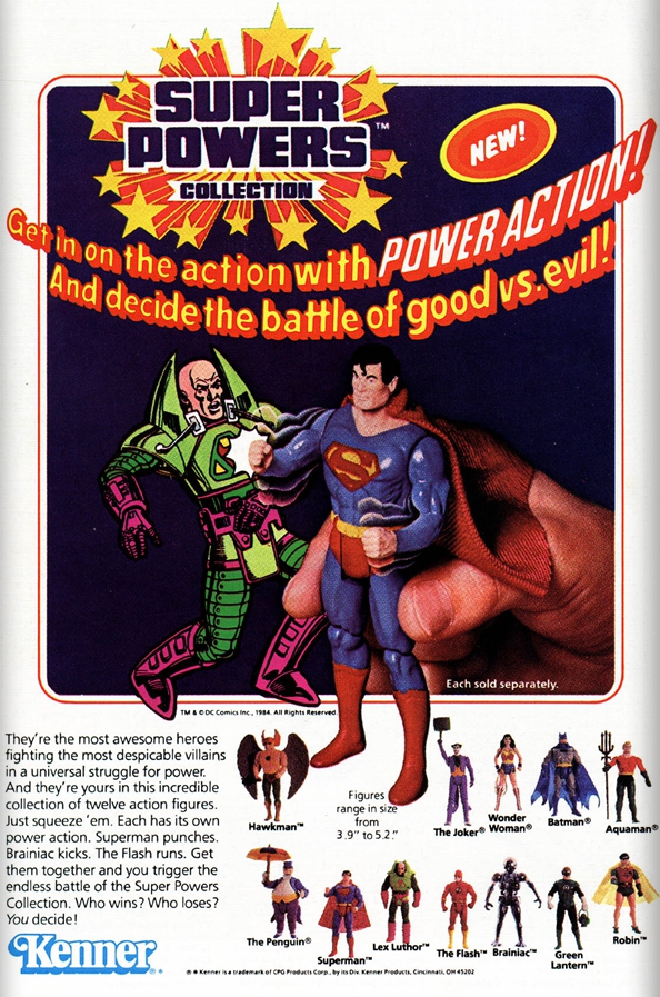 1980's Kenner DC Super Powers MINI COMIC BOOK various 