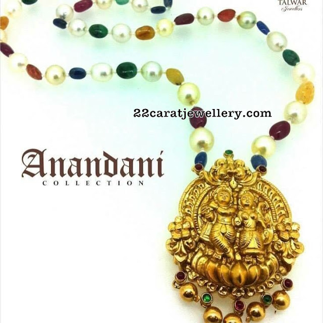 Radha Krishna Pendant with Colorful Beads Set Radha Krishna Pendant with Colorful Beads Set