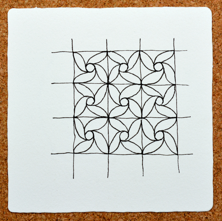 Zentangle Well (a new tangle!)