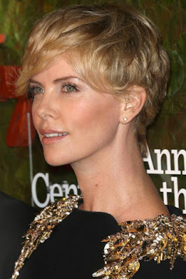 short blond festive hairstyle