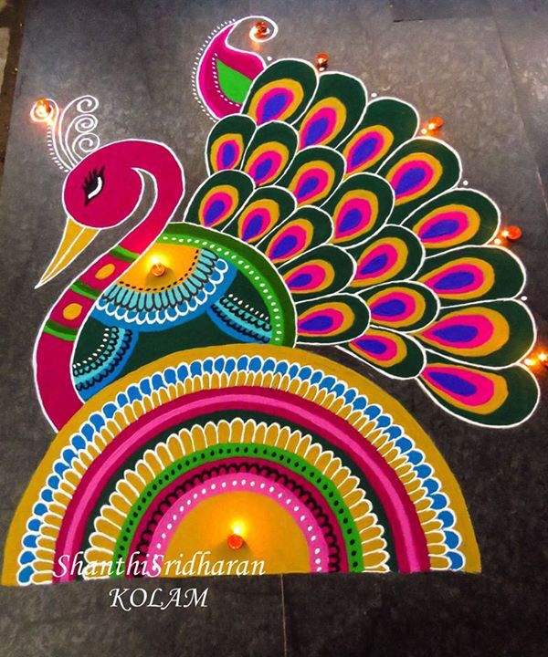 simple and easy rangoli designs with dots for home