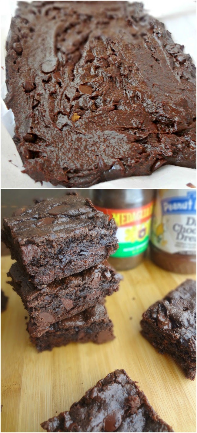 The Cooking Actress Healthier Dark Chocolate BrowniesPeanut Butter