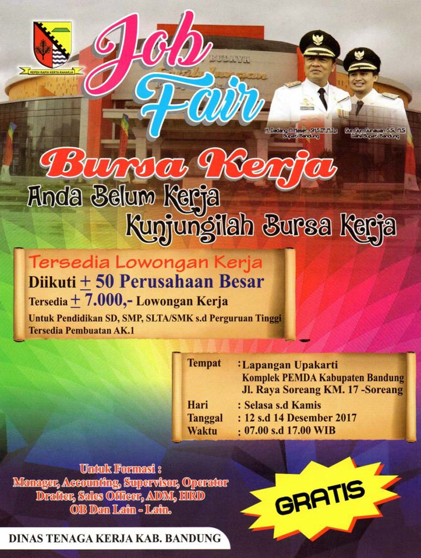 Bursa Kerja Kabupaten Bandung 2017