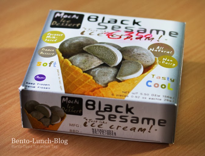 Bento Lunch Blog Schwarzer Sesam Mochi Eis / Black Sesame Mochi Ice Cream
