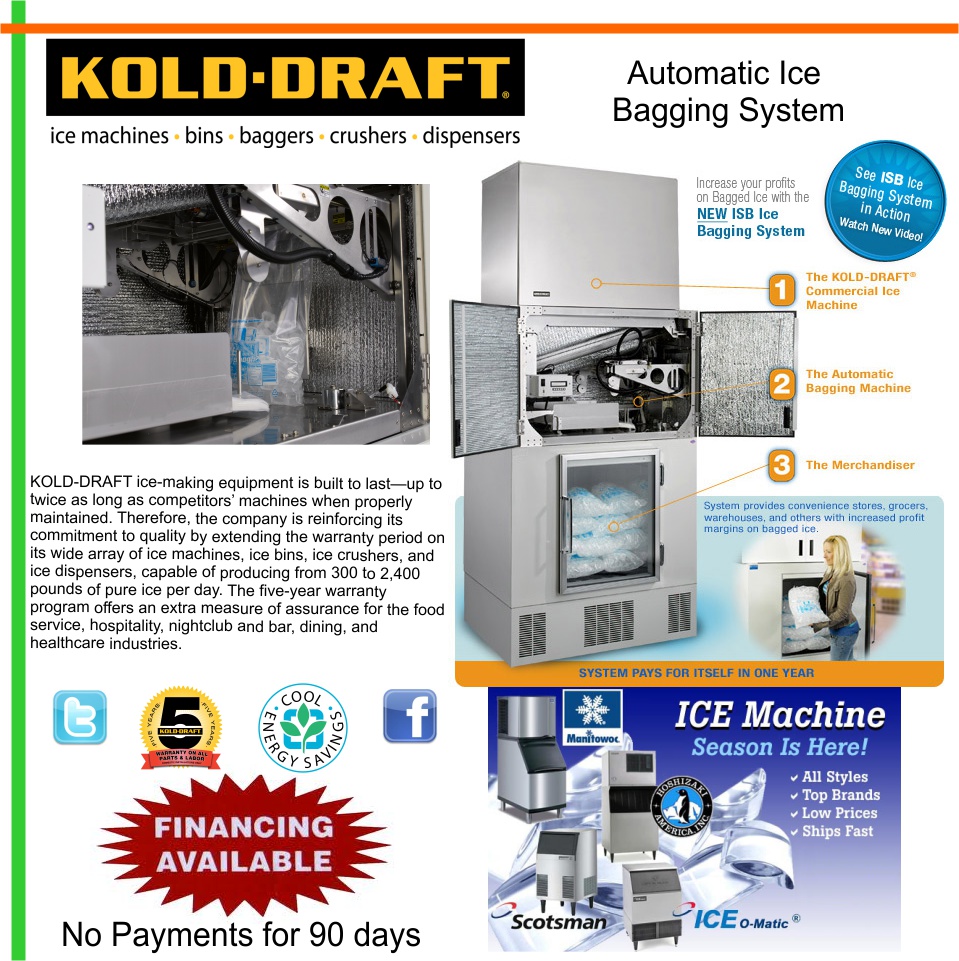 TempRite Refrigeration Automatic Ice Bagger by ISP