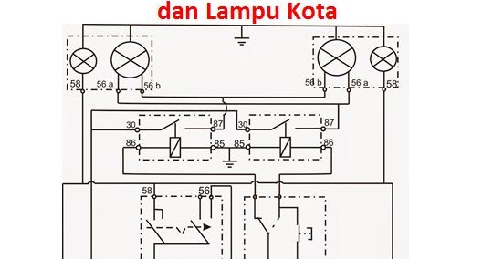 Contoh Soal Dan Contoh Pidato Lengkap Gambar Rangkaian Lampu Kepala Pengendali Positif