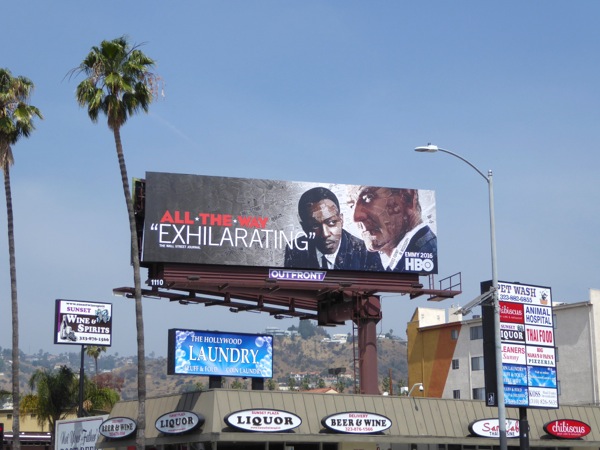 All The Way HBO Films Emmy 2016 FYC billboard Sunset Boulevard All The Way HBO Films Emmy 2016 billboard