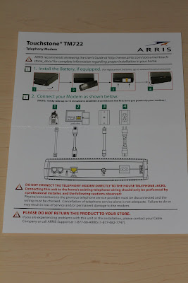 Comcast Xfinity Internet and Arris TM722G Voice Modem ... xfinity cable modem wiring diagram 