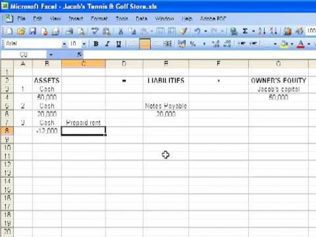 Accountant lamp picture accounting worksheet