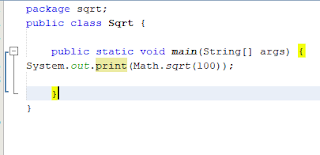 contoh Program dengan Sqrt, Mencari Hasil Akar pangkat 2 dengan Sqrt dalam bahasa java, c++, php, Excel, Python
