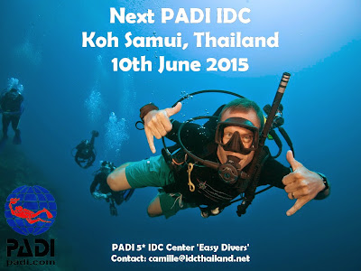 Next PADI IDC on Koh Samui, Thailand, 10th June 2015
