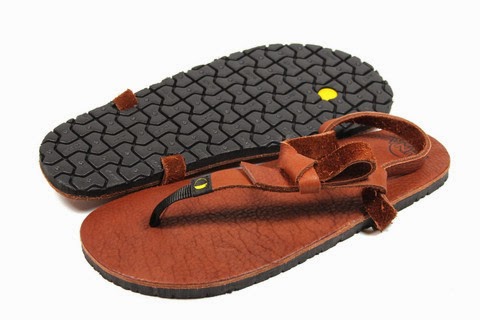 running in luna sandals