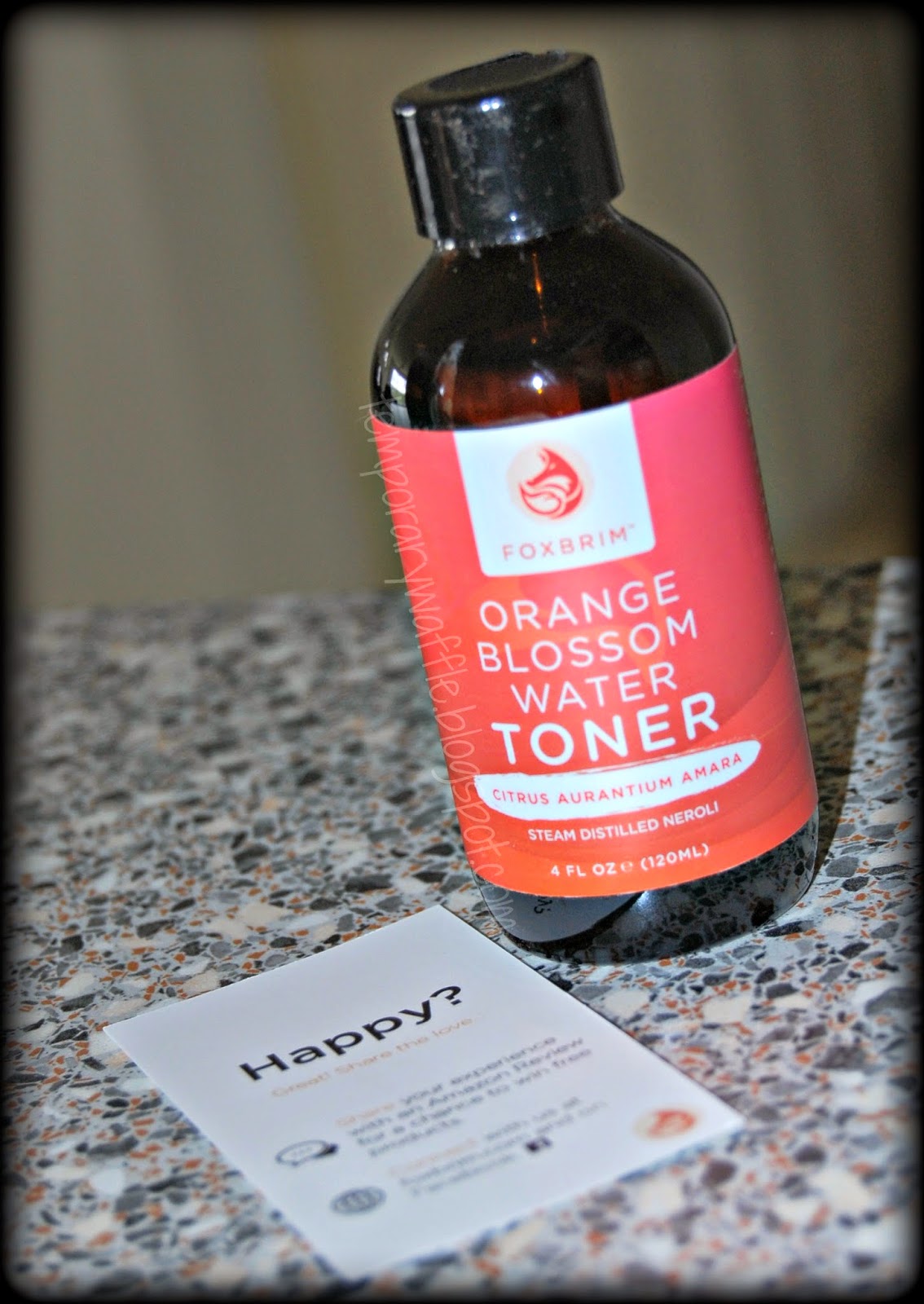 Temporary Waffle Foxbrim's Orange Blossom Water Toner