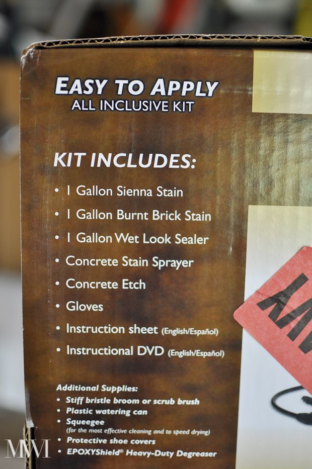 Diy Stain Your Concrete Patio On The Monica Wants It Stain Your Concrete Patio Or Driveway In A Weekend Easy Tutorial Minimal Time And