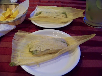 tasty authentic tamales at Cascadas Mexican restaurant in Beacon, NY