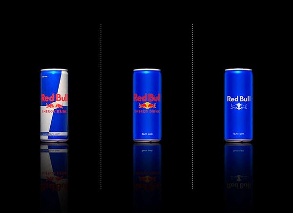 Red Bull bared Packaging design 