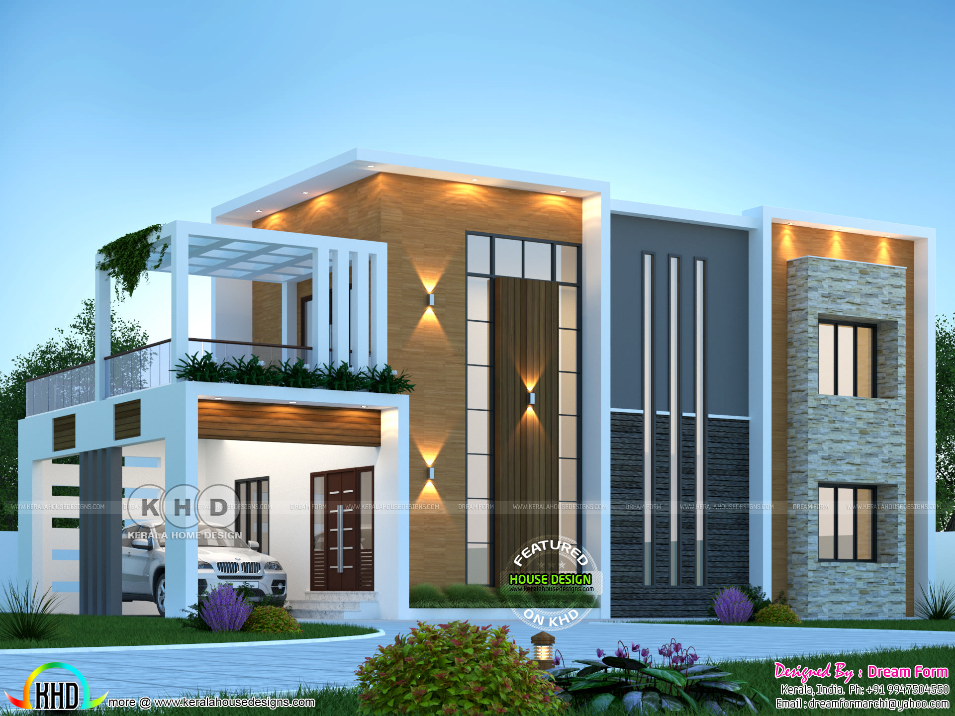 4 BHK 2590 sq.ft awesome modern contemporary home design Kerala Home