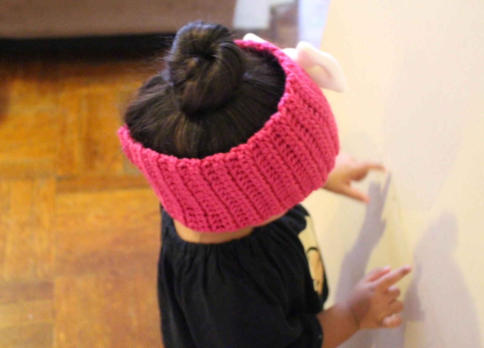 Ballerina Bun Crochet Ear Warmer Tutorial First Time Mom and Losing It