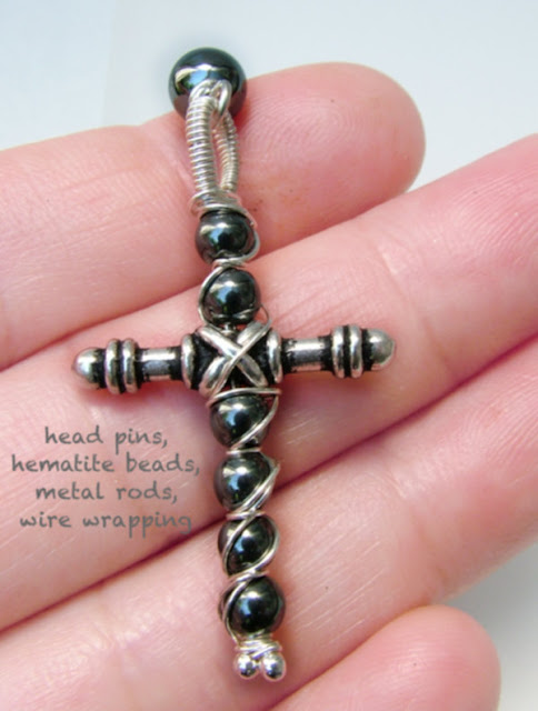 C. Handmade Rod and Hematite Cross