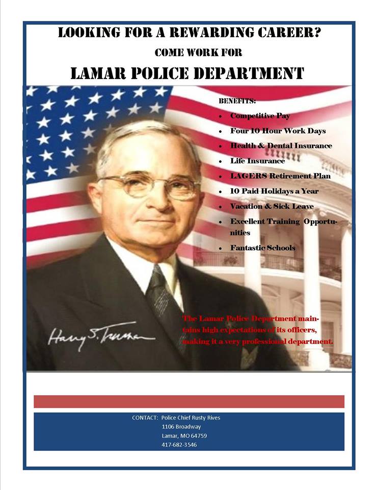 Inside Joplin So you want to be a Lamar police officer