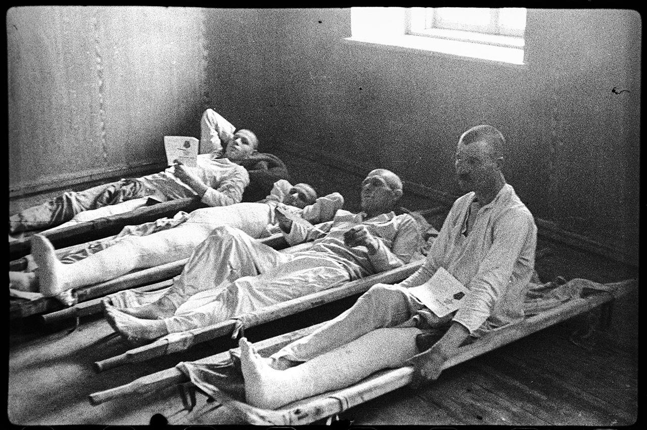 Эвакуационный госпиталь 1091 на станции Партизаны близ села Шули, 6 апреля 1944 года