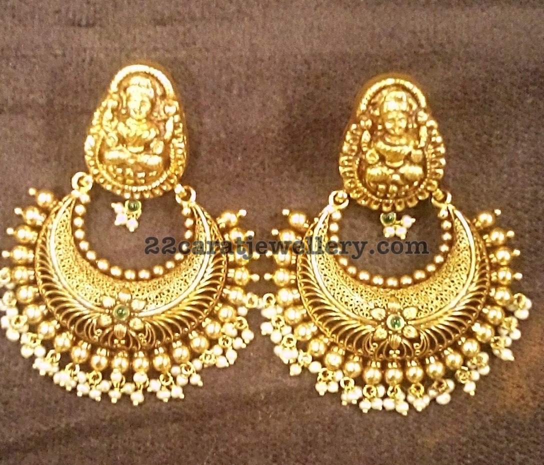 Heavy Silver Metal Earrings Jewellery Designs