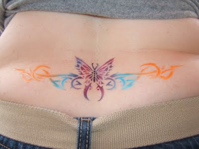 Lower Back Tattoo Butterfly. Lower Back Tattoo-Butterfly