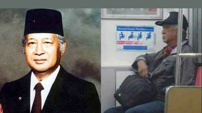 Inilah Sosok Bapak yang Mirip dengan Soeharto di KRL Inilah Sosok Bapak yang Mirip dengan Soeharto di KRL