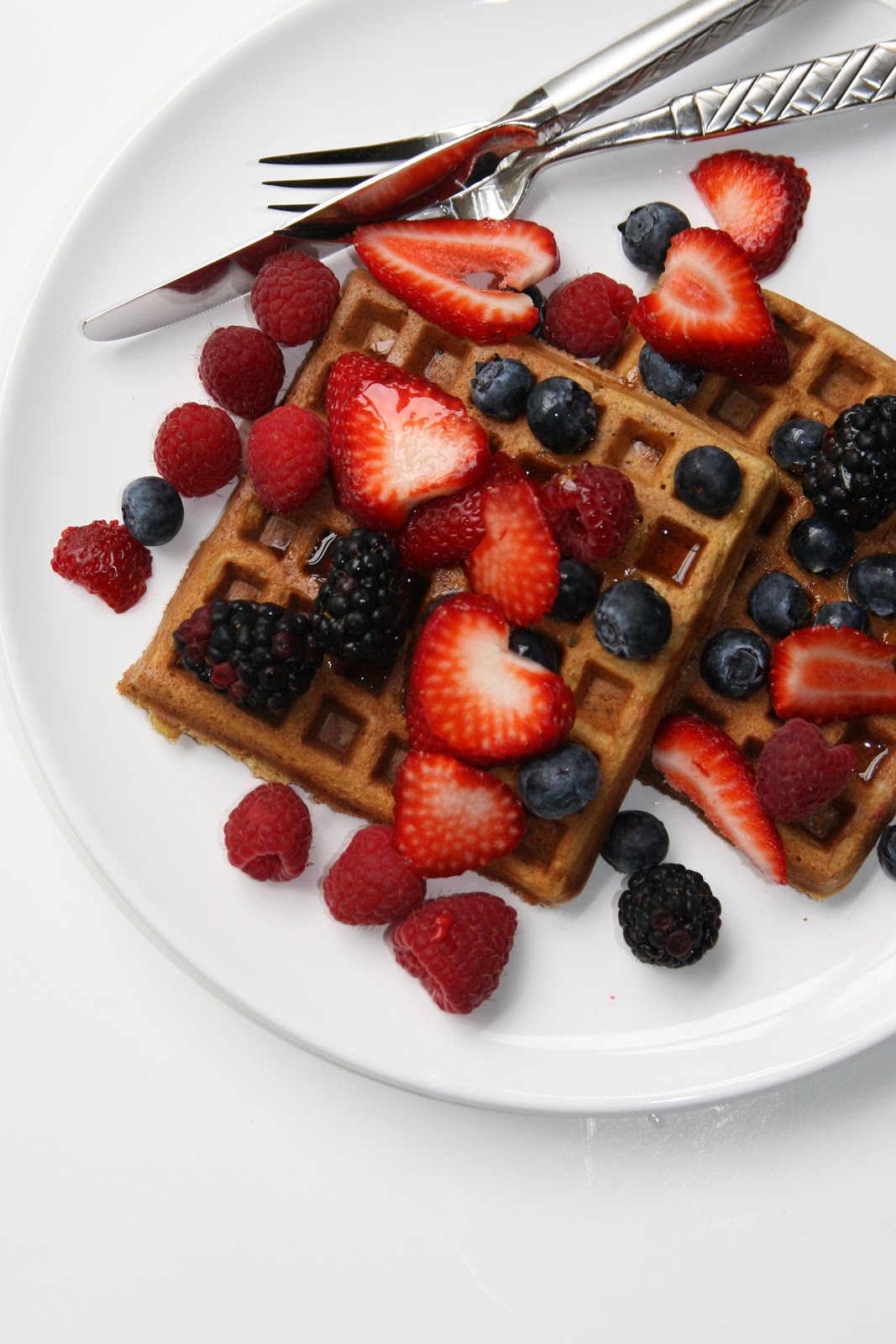 Haystacks & Champagne Easy, Healthy, Fast MultiGrain Waffles With