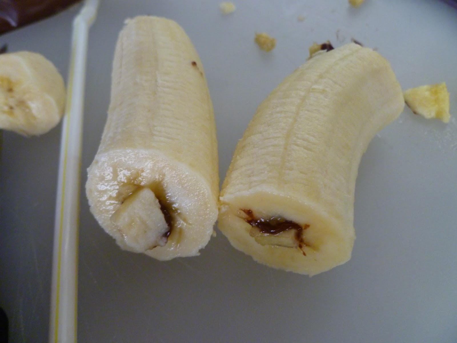 nutella stuffed banana — gather & nest