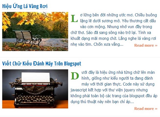 Tự động tóm tắt ở trang chủ sử dụng javascript-Read more