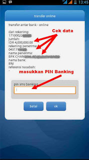  Pengguna Android yang ingin melaksanakan transaksi E Cara Transfer dari Bank Mandiri Ke BNI via Mobile Banking di Android
