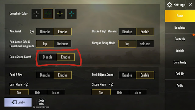 Cara Mengaktifkan Quick Scope Switch dі PUBG Mobile Cara Mengaktifkan Quick Scope Switch dі PUBG Mobile