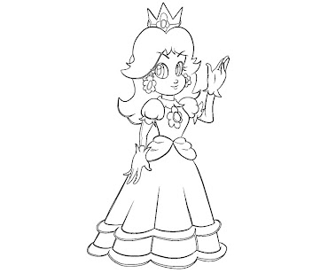 #7 Princess Daisy Coloring Page